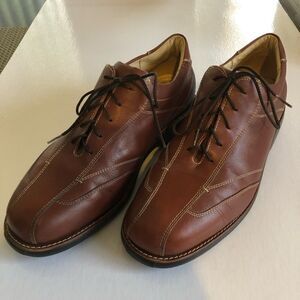 SANDRO MOSCOLONI Men’s Brown Leather Oxfords 10D